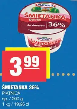 Spar Śmietanka 36% PIĄTNICA oferta