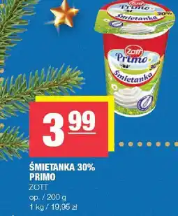 Spar Śmietanka 30% PRIMO ZOTT oferta
