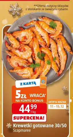 E.Leclerc Krewetki gotowane 30/50 Scapmaree oferta