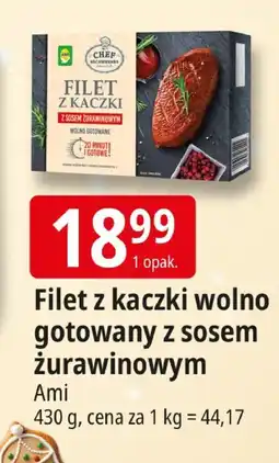 E.Leclerc Filet z kaczki wolno gotowany z sosem żurawinowym Ami oferta