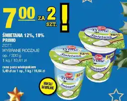Spar Śmietana 12%, 18% Primo Zott oferta