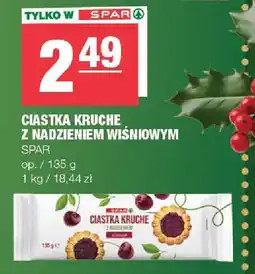 Spar Ciastka kruche z nadzieniem wiśniowym SPAR oferta