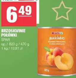Spar Brzoskwinie połówki SPAR oferta