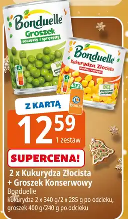 E.Leclerc Kukurydza złocista + groszek konserwowy Bonduelle oferta