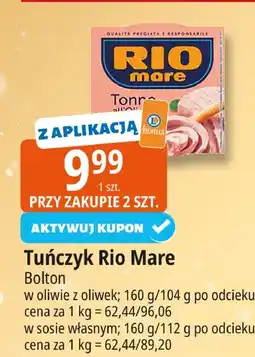 E.Leclerc Tuńczyk w oliwie z oliwek Rio Mare Bolton oferta