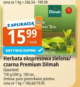 E.Leclerc Herbata ekspresowa zielona/czarna Premium Dilmah Gourmet oferta