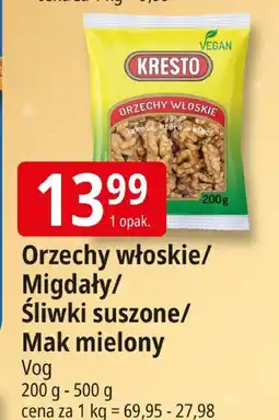 E.Leclerc Orzechy włoskie/migdały/śliwki suszone/mak mielony Vog oferta
