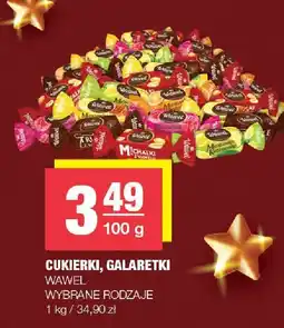 Spar Cukierki, galaretki Wawel wybrane rodzaje oferta