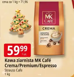E.Leclerc Kawa ziarnista MK Café Crema/Premium/Espresso Strauss Cafe oferta