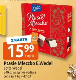 E.Leclerc Ptasie mleczko E.Wedel Lotte Wedel oferta