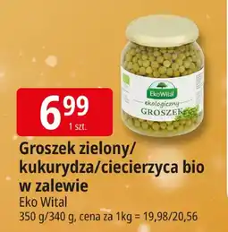 E.Leclerc Groszek zielony/kukurydza/ciecierzyca bio w zalewie Eko Wital oferta