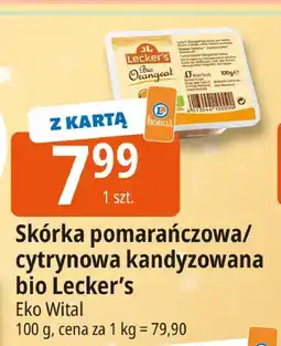 E.Leclerc Skórka pomarańczowa/cytrynowa kandyzowana bio Lecker's Eko Wital oferta