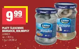 Spar Płaty śledziowe Bismarck, rollmopsy LISNER oferta