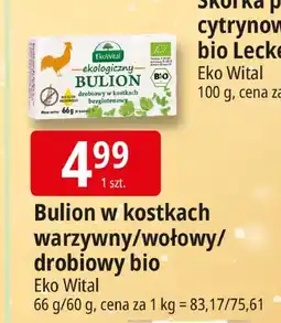 E.Leclerc Bulion w kostkach warzywny/wołowy/drobiowy bio Eko Wital oferta