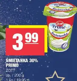 Spar Śmietanka 30% PRIMO ZOTT oferta