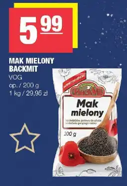 Spar Mak mielony Backfrit VOG oferta