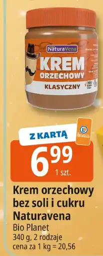 E.Leclerc Krem orzechowy bez soli i cukru Naturavena Bio Planet oferta
