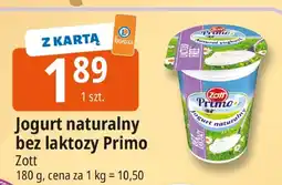 E.Leclerc Jogurt naturalny bez laktozy Primo Zott oferta