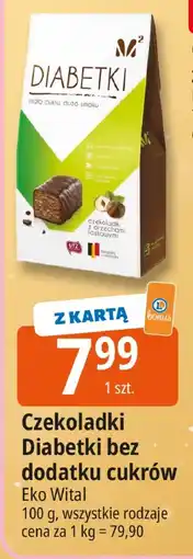 E.Leclerc Czekoladki Diabetki bez dodatku cukrów Eko Wital oferta