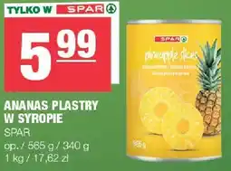 Spar Ananas plastry w syropie SPAR oferta