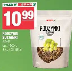 Spar Rodzynki sułtanki SPAR oferta
