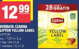 Spar Herbata czarna lipton yellow label LIPTON oferta