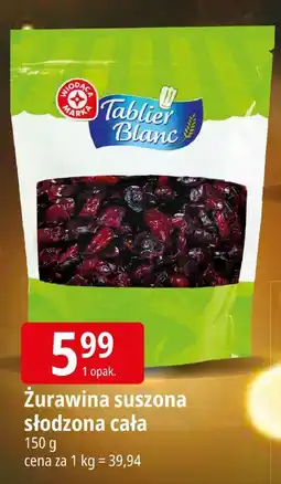 E.Leclerc Żurawina suszona słodzona cała Tablier Blanc oferta