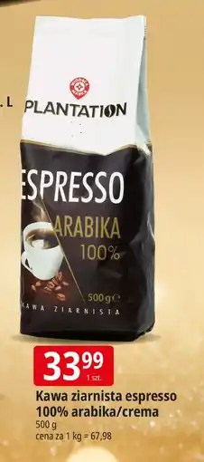 E.Leclerc Kawa ziarnista espresso 100% arabika/crema Plantation oferta