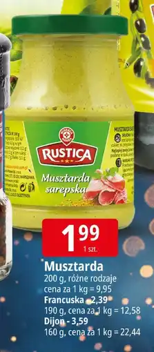 E.Leclerc Musztarda Rustica 200 g, różne rodzaje oferta