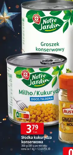 E.Leclerc Słodka kukurydza konserwowa Notre Jardin oferta