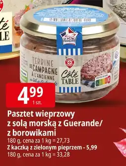 E.Leclerc Pasztet wieprzowy z solą morską z Guérande/z borowikami Côté Table oferta