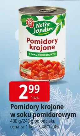 E.Leclerc Pomidory krojone w soku pomidorowym Notre Jardin oferta