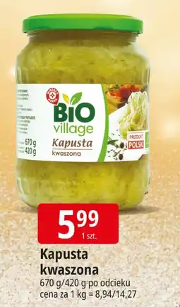 E.Leclerc Kapusta kwaszona Bio Village oferta