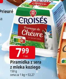 E.Leclerc Piramidka z sera z mleka koziego Croisés oferta