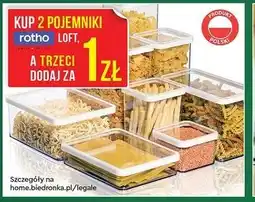 Biedronka Pojemniki Rotho Loft oferta
