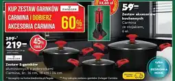 Biedronka Zestaw 3 garnków aluminiowych z pokrywkami oferta