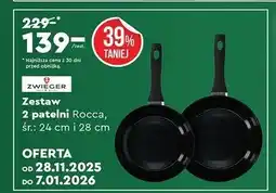 Biedronka Zestaw 2 patelni Rocca oferta