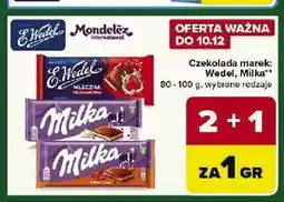 Carrefour Czekolada marek: Wedel, Milka oferta