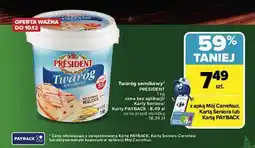Carrefour Twaróg sernikowy President oferta