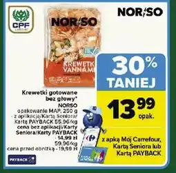Carrefour Krewetki gotowane bez głowy oferta