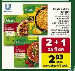 Carrefour Fic do potraw KNORR oferta