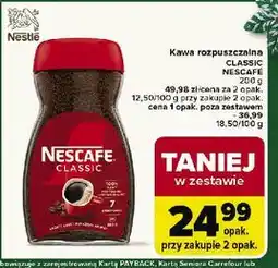 Carrefour Kawa rozpuszczalna Classic Nescafé oferta