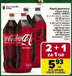 Carrefour Napój gazowany Coca-Cola, Fanta, Sprite oferta