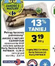 Carrefour Pstrąg tęczowy, patroszony oferta