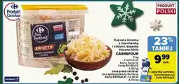 Carrefour kapusta kiszona z marchewką i ziołami, kapusta kiszona biała oferta