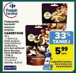 Carrefour Podgrzybki, borowiki suszone (krojone), 20 g oferta