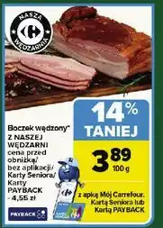 Carrefour Boczek wędzony oferta