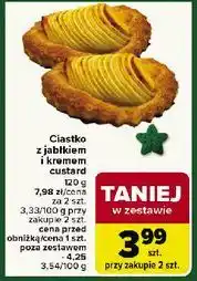 Carrefour Ciastko z jabłkiem i kremem custard oferta