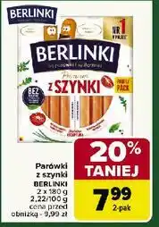 Carrefour Parówki z szynki Berlinki oferta