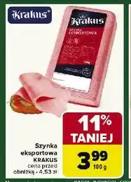 Carrefour Szynka eksportowa Krakus oferta
